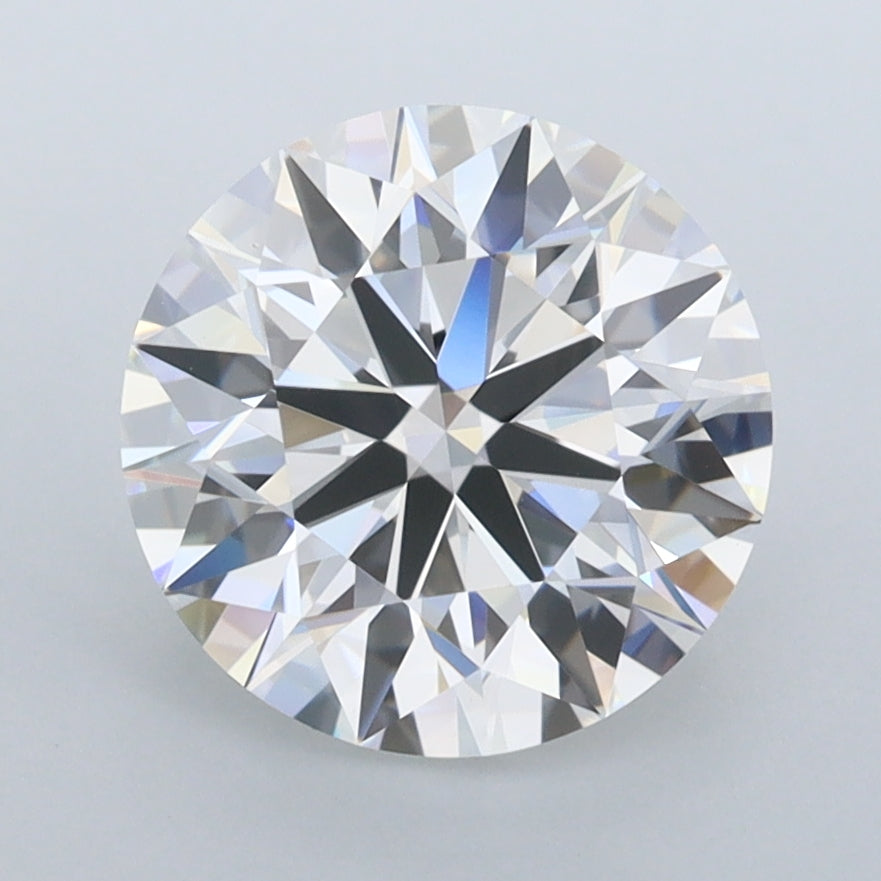2.88 Carat Round Shaped, Ideal Cut, E Color, FL Clarity, IGI Certified Lab Grown Diamond