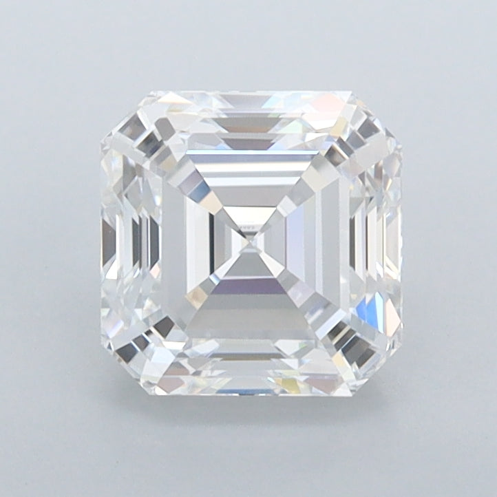 1.44 Carat Asscher Shaped, Ideal Cut, D Color, FL Clarity, IGI Certified Lab Grown Diamond