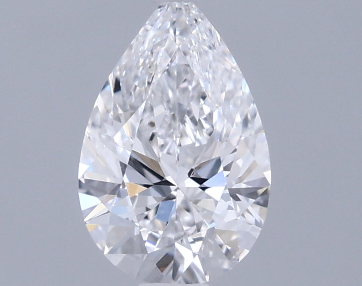 0.73 Carat Pear Shaped, Very Good Cut, D Color, VVS2 Clarity, IGI Certified Lab Grown Diamond