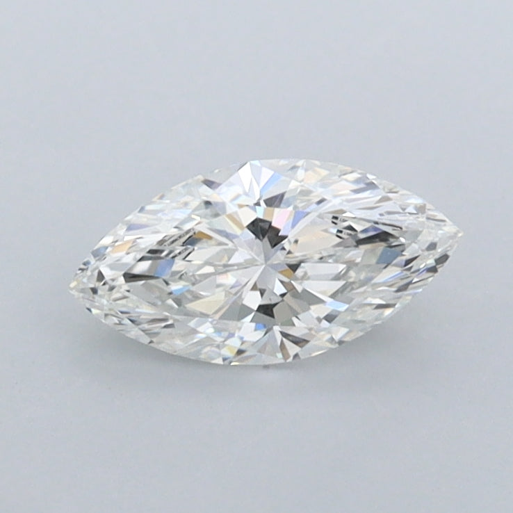 0.50 Carat Marquise Shaped, Ideal Cut, F Color, IF Clarity, IGI Certified Lab Grown Diamond
