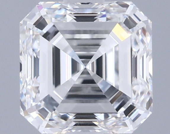 1.25 Carat Asscher Shaped, Excellent Cut, D Color, VVS1 Clarity, IGI Certified Lab Grown Diamond