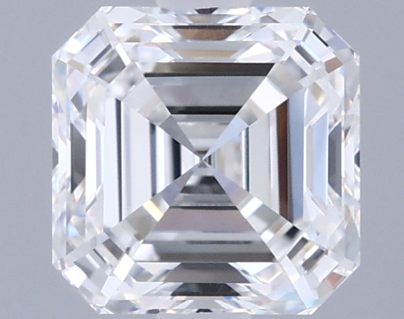 1.51 Carat Asscher Shaped, Ideal Cut, D Color, VVS1 Clarity, IGI Certified Lab Grown Diamond