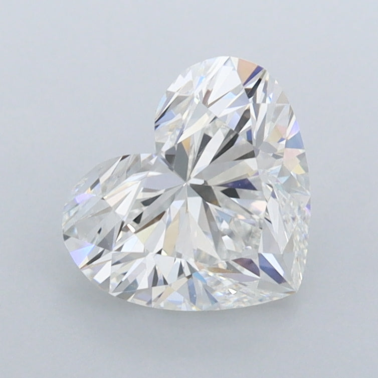1.38 Carat Heart Shaped, Ideal Cut, E Color, IF Clarity, IGI Certified Lab Grown Diamond