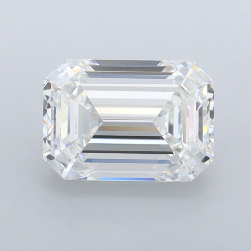 1.54 Carat Emerald Shaped, Ideal Cut, D Color, VVS1 Clarity, IGI Certified Lab Grown Diamond