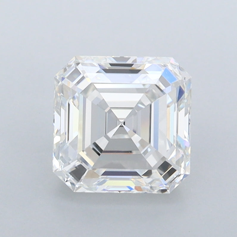 1.54 Carat Asscher Shaped, Ideal Cut, D Color, VVS1 Clarity, IGI Certified Lab Grown Diamond