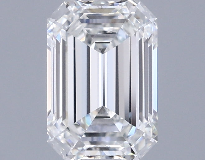 1.02 Carat Emerald Shaped, Ideal Cut, F Color, VVS1 Clarity, IGI Certified Lab Grown Diamond