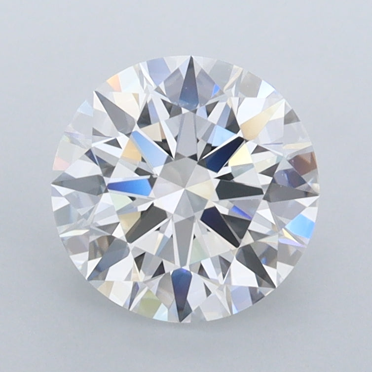 1.63 Carat Round Shaped, Ideal Cut, D Color, FL Clarity, IGI Certified Lab Grown Diamond