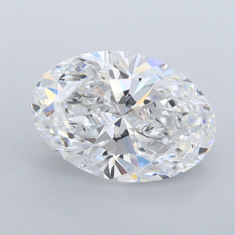 1.47 Carat Oval Shaped, Ideal Cut, D Color, FL Clarity, IGI Certified Lab Grown Diamond