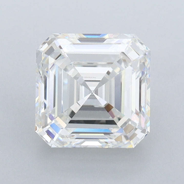 1.65 Carat Asscher Shaped, Ideal Cut, E Color, FL Clarity, IGI Certified Lab Grown Diamond
