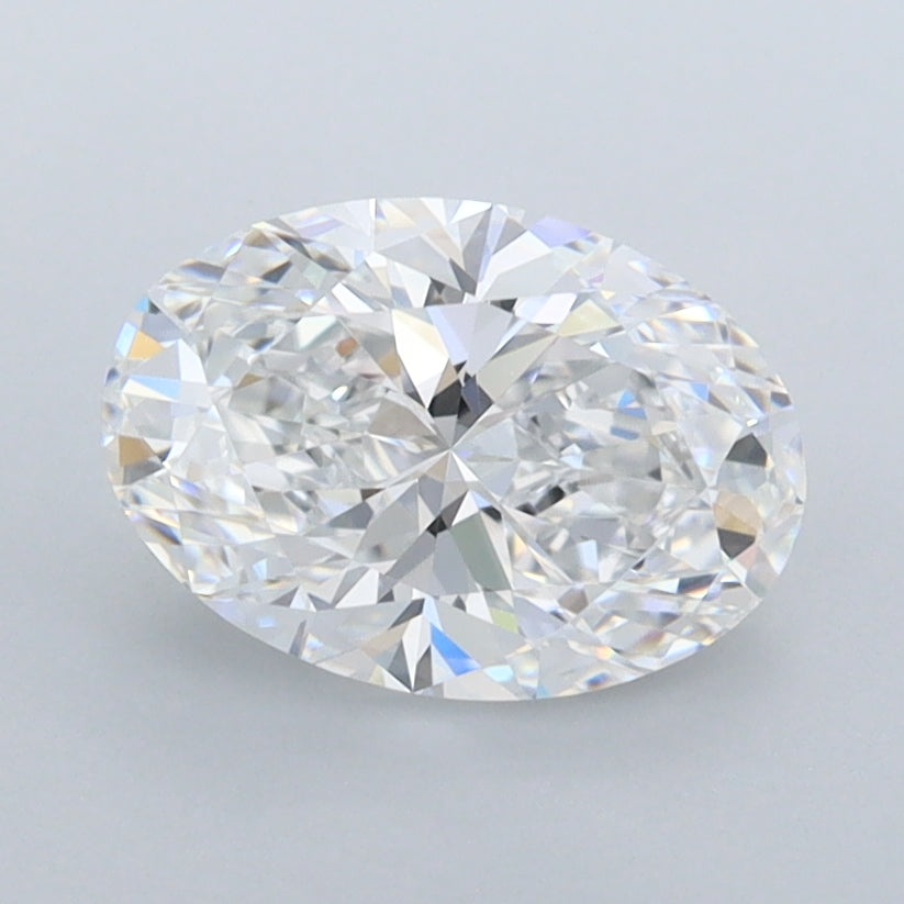 1.51 Carat Oval Shaped, Ideal Cut, D Color, FL Clarity, IGI Certified Lab Grown Diamond