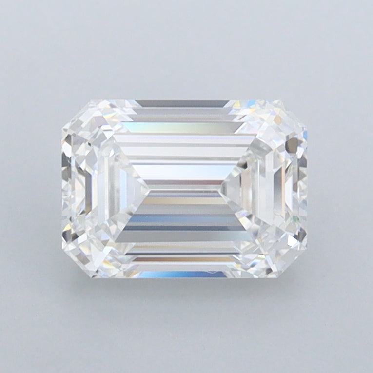 1.23 Carat Emerald Shaped, Ideal Cut, D Color, FL Clarity, IGI Certified Lab Grown Diamond