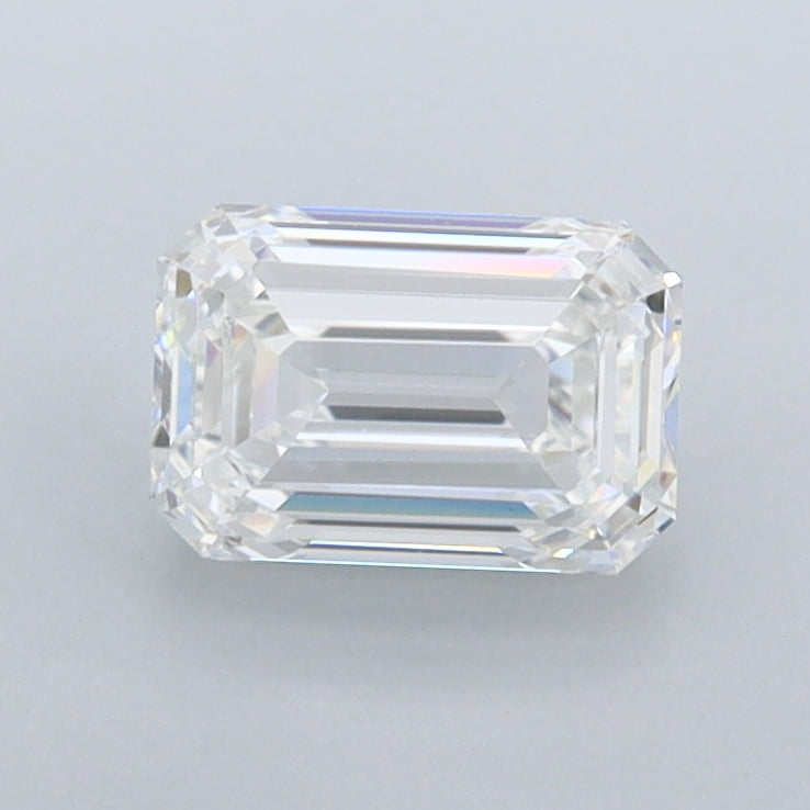 1.01 Carat Emerald Shaped, Ideal Cut, E Color, FL Clarity, IGI Certified Lab Grown Diamond