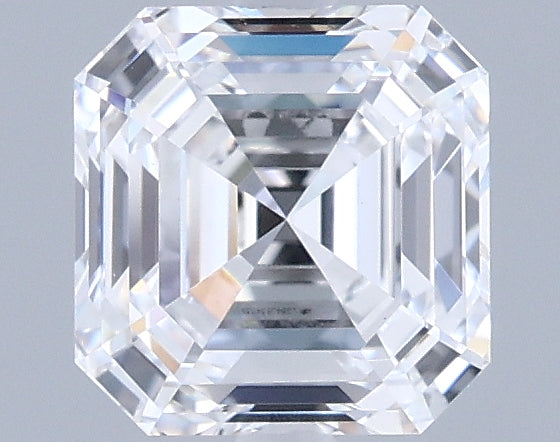 1.30 Carat Asscher Shaped, Ideal Cut, D Color, VVS1 Clarity, IGI Certified Lab Grown Diamond