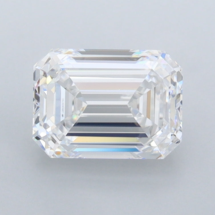 1.45 Carat Emerald Shaped, Ideal Cut, D Color, FL Clarity, IGI Certified Lab Grown Diamond