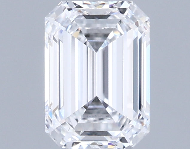1.10 Carat Emerald Shaped, Ideal Cut, D Color, VVS1 Clarity, IGI Certified Lab Grown Diamond