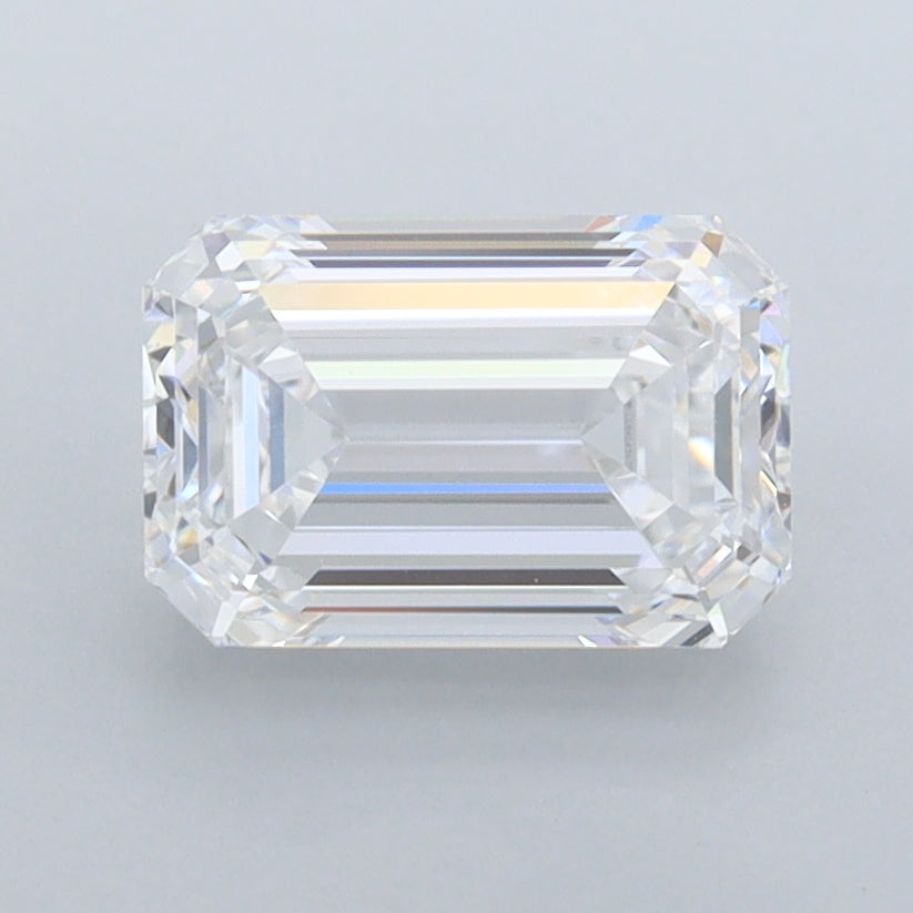 1.71 Carat Emerald Shaped, Ideal Cut, D Color, FL Clarity, IGI Certified Lab Grown Diamond