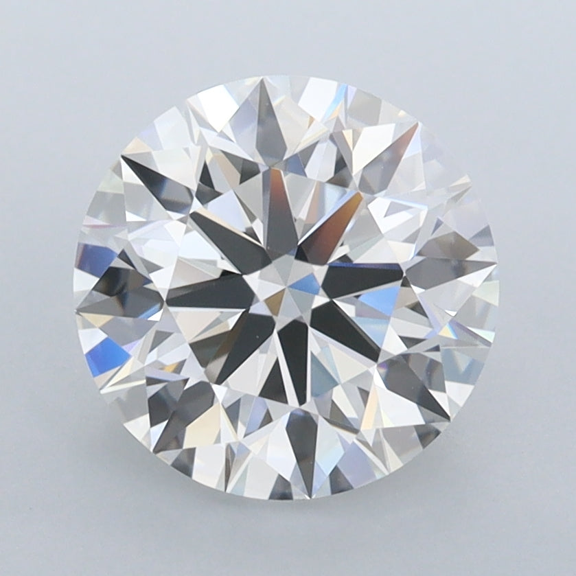 2.47 Carat Round Shaped, Ideal Cut, E Color, FL Clarity, IGI Certified Lab Grown Diamond