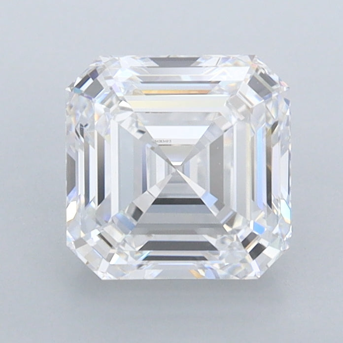 1.50 Carat Asscher Shaped, Ideal Cut, D Color, FL Clarity, IGI Certified Lab Grown Diamond