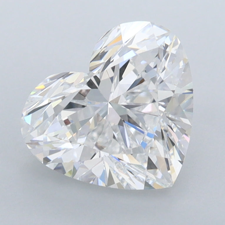 2.06 Carat Heart Shaped, Ideal Cut, E Color, FL Clarity, IGI Certified Lab Grown Diamond