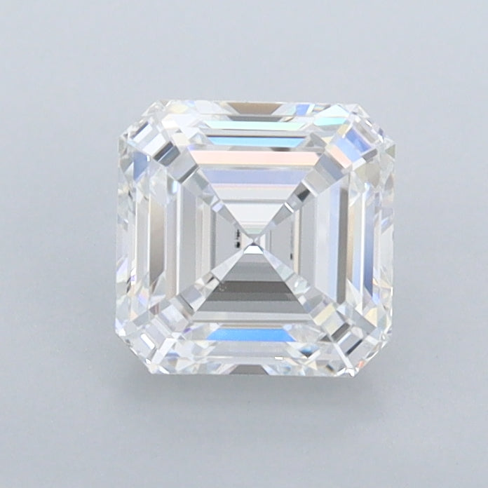 1.00 Carat Asscher Shaped, Ideal Cut, E Color, FL Clarity, IGI Certified Lab Grown Diamond