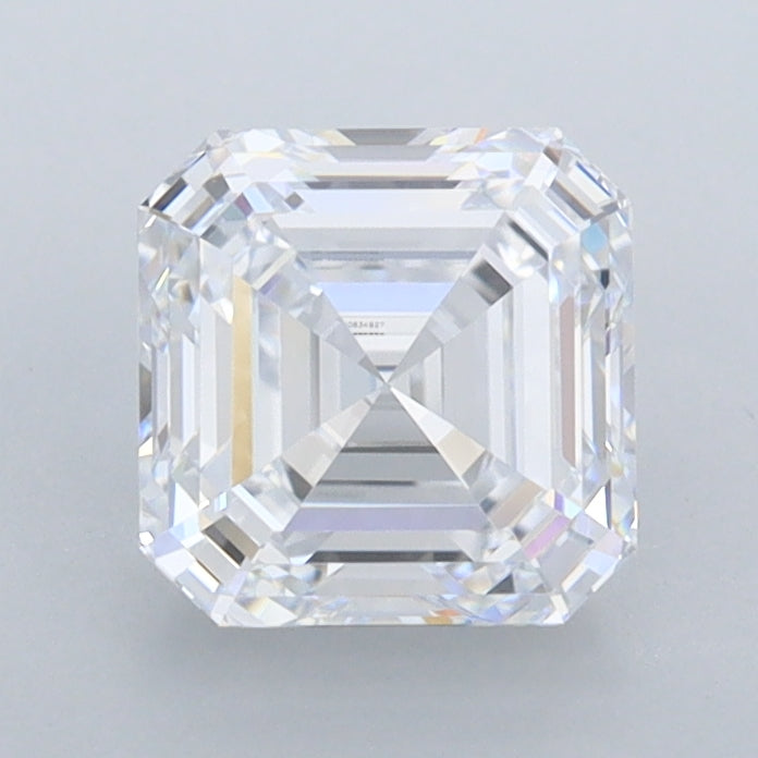1.58 Carat Asscher Shaped, Ideal Cut, D Color, FL Clarity, IGI Certified Lab Grown Diamond