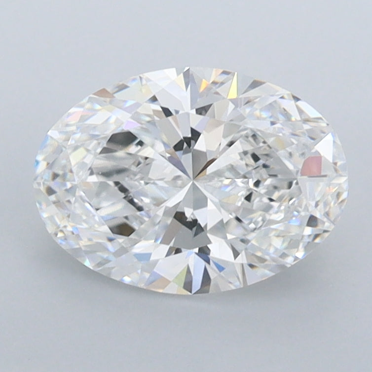 1.47 Carat Oval Shaped, Ideal Cut, D Color, FL Clarity, IGI Certified Lab Grown Diamond