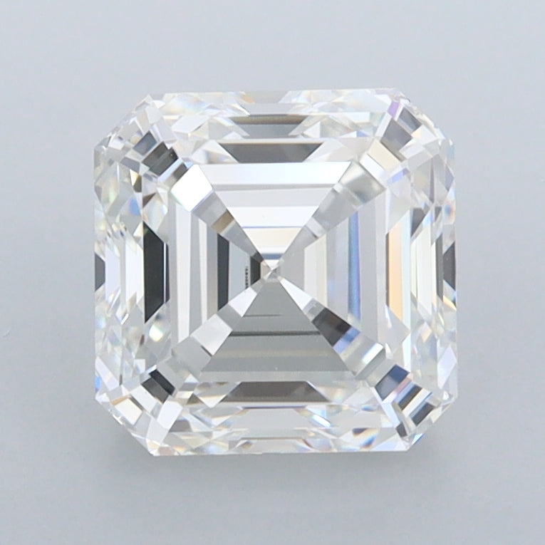2.24 Carat Asscher Shaped, Ideal Cut, E Color, FL Clarity, IGI Certified Lab Grown Diamond