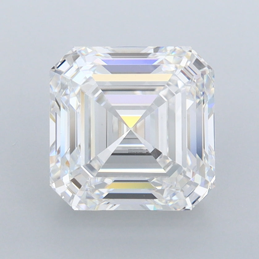 2.48 Carat Asscher Shaped, Ideal Cut, D Color, FL Clarity, IGI Certified Lab Grown Diamond