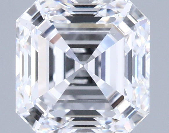 1.76 Carat Asscher Shaped, Ideal Cut, D Color, FL Clarity, IGI Certified Lab Grown Diamond