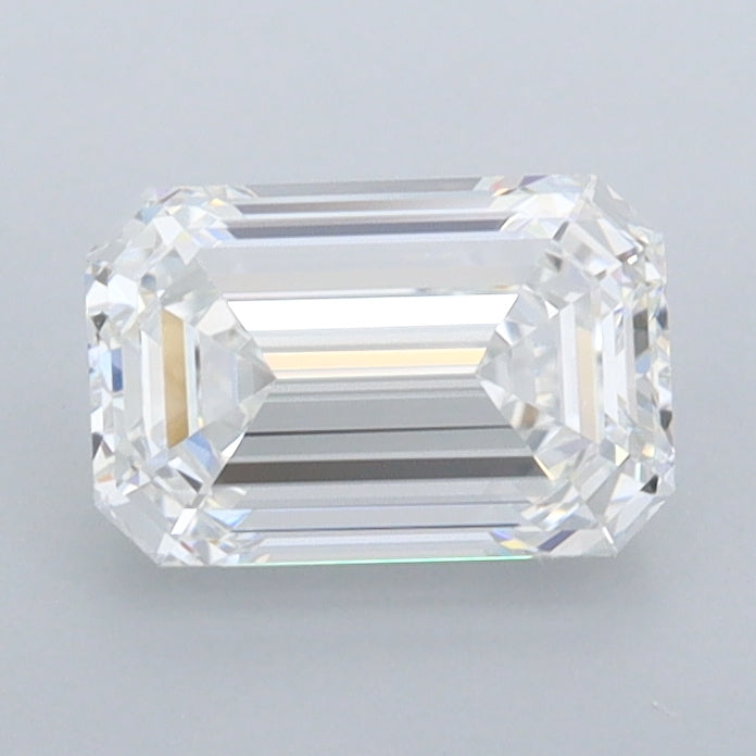 1.24 Carat Emerald Shaped, Ideal Cut, E Color, FL Clarity, IGI Certified Lab Grown Diamond