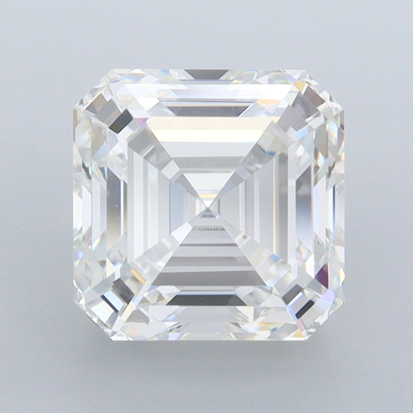 2.91 Carat Asscher Shaped, Ideal Cut, E Color, FL Clarity, IGI Certified Lab Grown Diamond