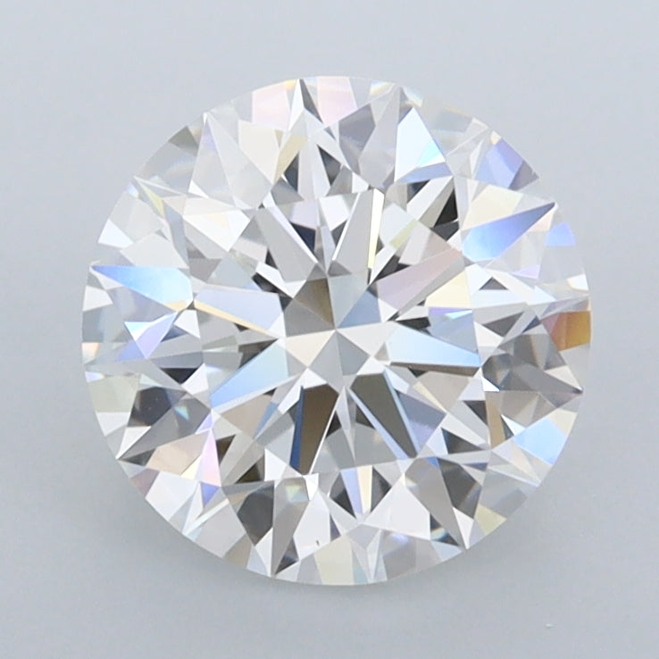1.96 Carat Round Shaped, Ideal Cut, D Color, FL Clarity, IGI Certified Lab Grown Diamond
