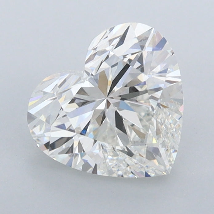1.48 Carat Heart Shaped, Ideal Cut, E Color, FL Clarity, IGI Certified Lab Grown Diamond