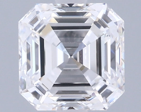 1.30 Carat Asscher Shaped, Ideal Cut, D Color, VVS1 Clarity, IGI Certified Lab Grown Diamond