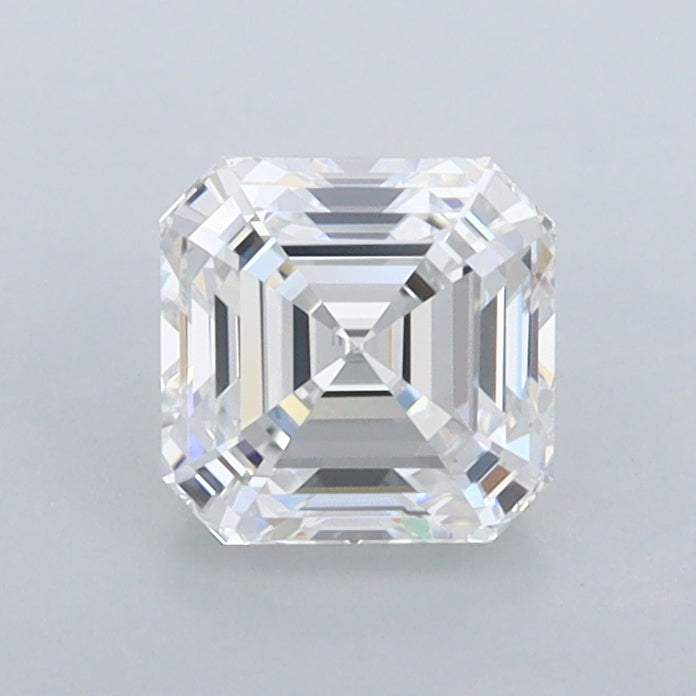 1.02 Carat Asscher Shaped, Ideal Cut, D Color, FL Clarity, IGI Certified Lab Grown Diamond