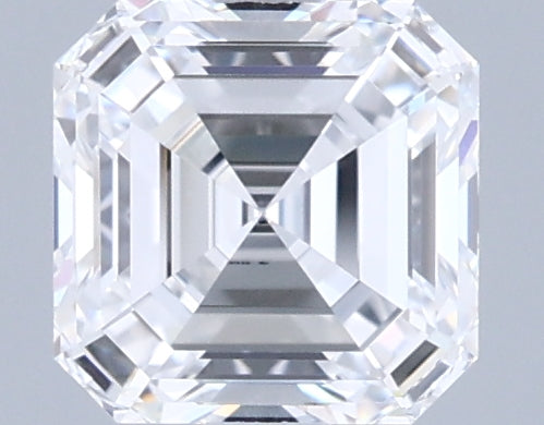 1.13 Carat Asscher Shaped, Ideal Cut, D Color, VVS1 Clarity, IGI Certified Lab Grown Diamond