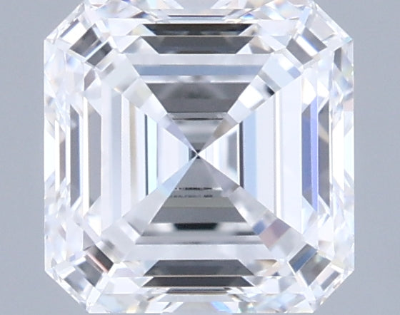1.27 Carat Asscher Shaped, Ideal Cut, D Color, VVS1 Clarity, IGI Certified Lab Grown Diamond