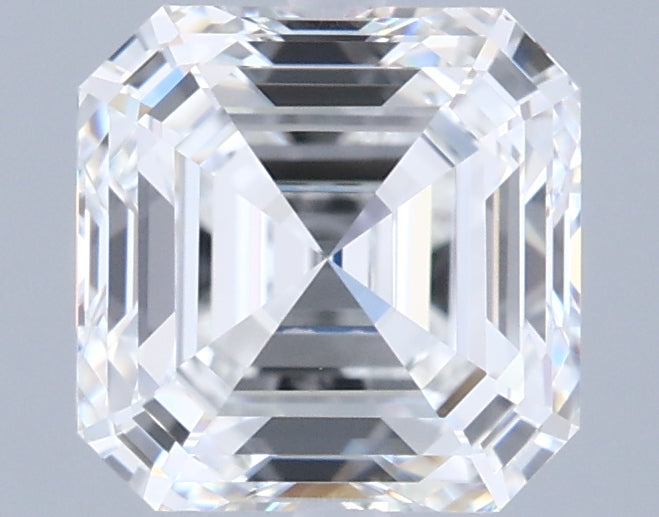 2.07 Carat Asscher Shaped, Ideal Cut, E Color, VVS1 Clarity, IGI Certified Lab Grown Diamond