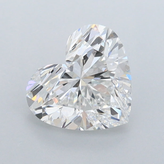 0.95 Carat Heart Shaped, Ideal Cut, E Color, VVS1 Clarity, IGI Certified Lab Grown Diamond