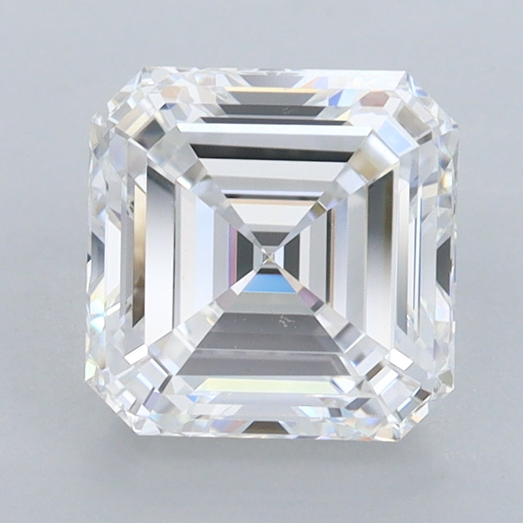 2.18 Carat Asscher Shaped, Excellent Cut, E Color, FL Clarity, IGI Certified Lab Grown Diamond