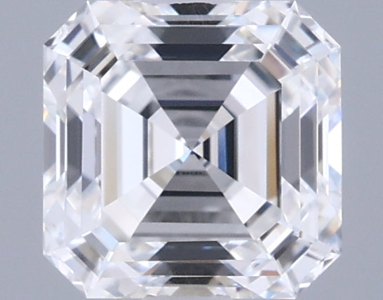 1.39 Carat Asscher Shaped, Ideal Cut, D Color, VVS1 Clarity, IGI Certified Lab Grown Diamond