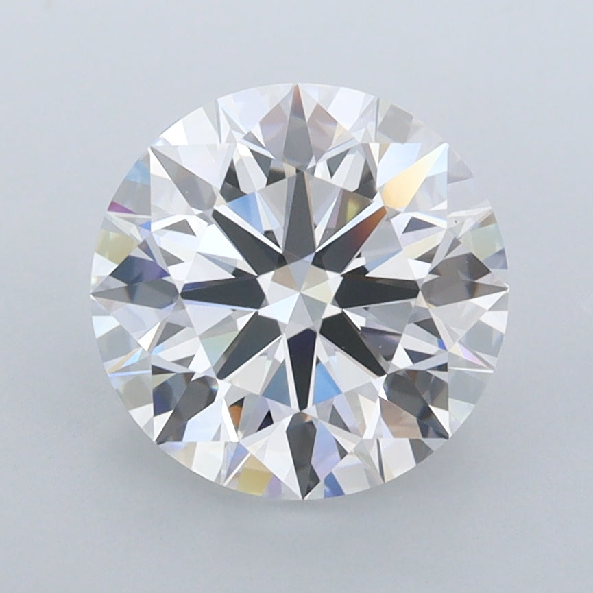 2.37 Carat Round Shaped, Ideal Cut, D Color, FL Clarity, IGI Certified Lab Grown Diamond
