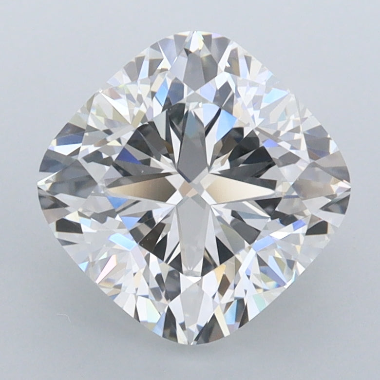 2.58 Carat Cushion Shaped, Ideal Cut, D Color, FL Clarity, IGI Certified Lab Grown Diamond