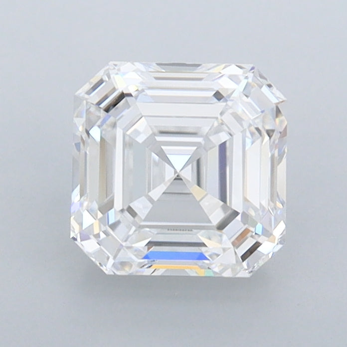 1.29 Carat Asscher Shaped, Ideal Cut, D Color, FL Clarity, IGI Certified Lab Grown Diamond