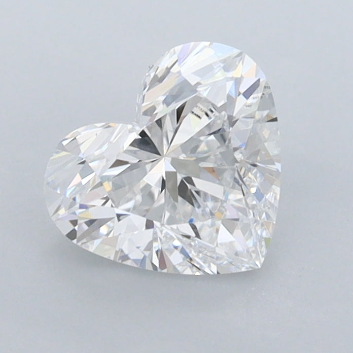 1.03 Carat Heart Shaped, Ideal Cut, D Color, VVS1 Clarity, IGI Certified Lab Grown Diamond
