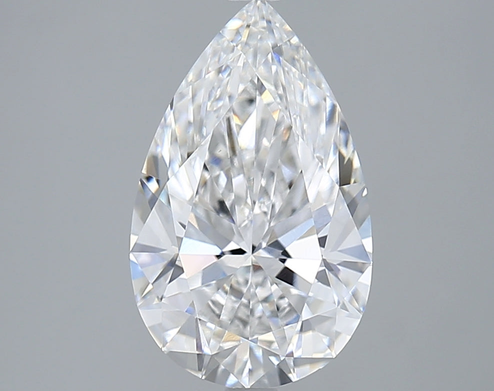 3.05 Carat Pear Shaped, Ideal Cut, E Color, VS1 Clarity, IGI Certified Lab Grown Diamond