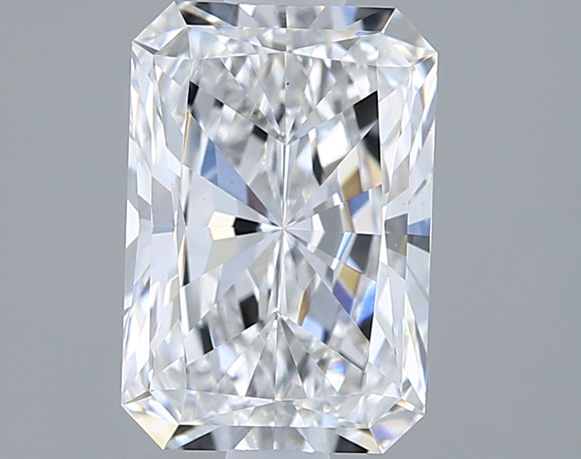 1.40 Carat Radiant Shaped, Ideal Cut, D Color, VS1 Clarity, IGI Certified Lab Grown Diamond