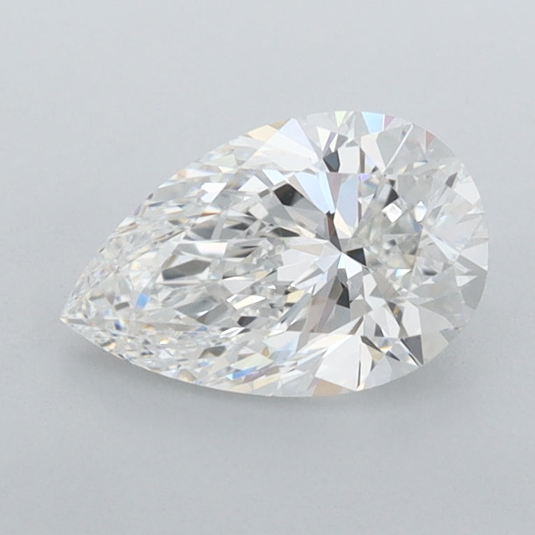 1.02 Carat Pear Shaped, Excellent Cut, E Color, IF Clarity, IGI Certified Lab Grown Diamond