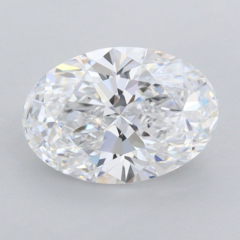 1.25 Carat Oval Shaped, Ideal Cut, D Color, FL Clarity, IGI Certified Lab Grown Diamond
