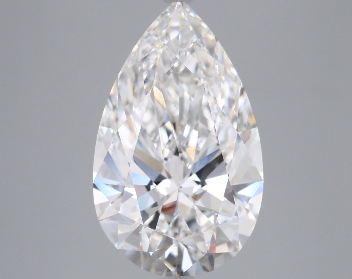 5.01 Carat Pear Shaped, Ideal Cut, E Color, VS2 Clarity, IGI Certified Lab Grown Diamond